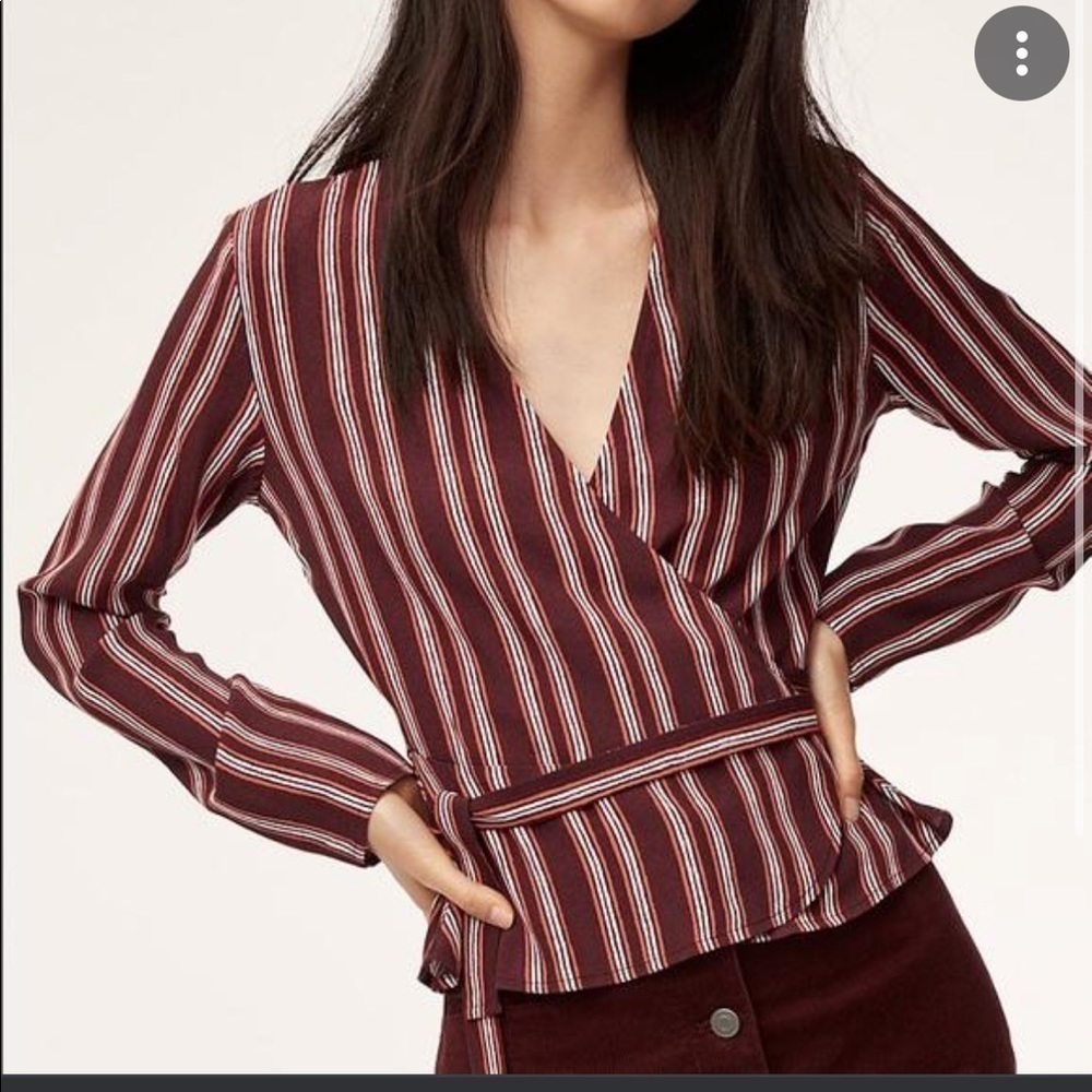 WILFRED FREE | SHANNON WRAP BLOUSE